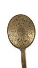 Antique Brass Vanity Hand Mirror Ornate Victorian Floral Design