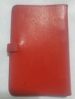 Vtg Coach Planner Notebook 6 Ring Binder Unisex Red Rare