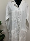 Medical White Unisex Lab Coats Uniform Lab Coat Long Sleeve Jacket  Size L