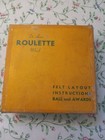 Deluxe Roulette Wheel Game In Original Box 8  Includes Felt   One Ball Vintage