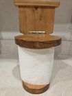 Toilet Paper Roll Holder Wooden Handmade Hanging Or Tabletop Paper Not Included