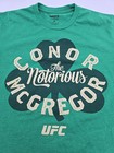 The Notorious Conor Mcgregor Shirt Mens Medium Green Shamrock Ufc Mma   24529