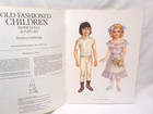 Complete Original Dover Vintage 1989 Old-fashioned Children Color Paper Dolls