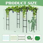 Naizea Extra Large Outdoor Garden Arch Trellis 118 79 87 In Grape Vine Trellis
