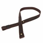 Tourbon 2 Packs Buffalo Leather Rifle Gun Sling_ Adjustable Shotgun Strap_1 wide
