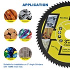 3pcs 3inch 75mm Diamond Cutting Wheel Circular Saw Blade Metal Cutting Disc