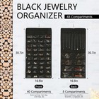 Double-sided Hanging Jewelry Organizer With 48 Pockets And 8 Hooks     Versatile A