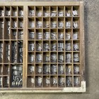 Letterpress 12 Pt  Lead Type Caps And Lower Caps Copperplate Typeface  