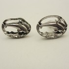 Vintage Novelty Cuff Links Dolphin Porpoise Silver Tone Metal Wear