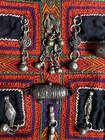 Vintage Saudi Arabian Bedouin Burqa Face Veil Mask Silver Tribal Jewelry Harb