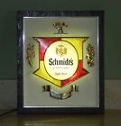 Vintage 1960 s Schmidt s Of Philadelphia Light Beer Lighted Bar Wall Sign Works