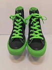 Rare Converse Chuck Taylor All Star High Top Black   Lime Sneaker Women s 7 M