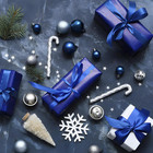 Blue Satin Ribbon 1 Inch X 6 Rolls Total 60 Yards Double Faced Blue Ribbon Set F