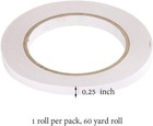 Basting Tape  Double Faced  1 4 Inch  Clear  1 Roll Per Pack  60 Yard Roll