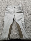 Rj Classics Collette Riding Pants 12r Girls Beige Stretch Equestrian Breeches