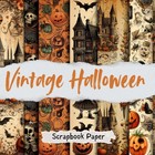 Vintage Halloween Scrapbook Paper  20 Unique Designs  Vintage   