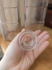 2 Vintage Whitall Tatum   Co  Clear Glass Apothecary Bottles 