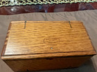 Refinished 1889 Antique Singer Sewing Machine Oak Puzzle Box - No Attachments