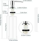 Built In Stainless Steel Dish Sink Soap Dispenser For Kitchen Sink With Bottle