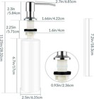 Stainless Steel Soap Dispenser Pump Bottle     Kitchen Bathroom Hand Dish Soap