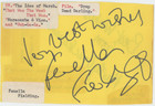 Marty Cruickshank   Fenella Fielding Autographed Album Page Amco Coa 25785