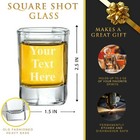 Custom Personalized 2 Oz Square Shot Glass