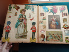 Large Antique Victorian Original Scrap Album 48 Plus Pages