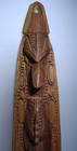Papua New Guinea Carved Tiki Wooden Figure Comb Oceanic Art