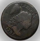 1795 Liberty Cap Large Cent - Plain Edge  s-78  - Us 1c Copper Coin