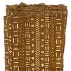 Caramel Brown Bogolan Mali Mud Cloth Bamako Design African Cotton Handmade