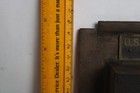Antique Iron   Brass Us Mail Slot  Shield   Flag  Chute Equipment Co   St  Louis