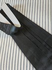 Nwot Alan Flusser Bespoke Black Cummerbund    Made In Italy