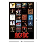 Ac dc - Music Poster  discography - Album Covers Montage   size  24  X 36  