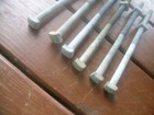 1 2  X  10  Hot Dip Galvanized Square Head Bolt W nuts Lot Of 6