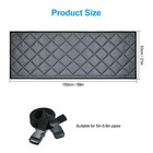 59  Portable Ac Hose Cover Heat Insulation Sleeve For 5-5 9  Exhaust Vent Straps