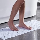 Bath Shower Mat Non Slip  Extra Large Pebble Bathtub Mat For Kids  Elderly  Anti