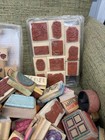 Rubber Stamps Mixed Lot Of 100  Wood Mounted New-vintage-used-unused Paper Craft