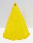 Marx 1950 s Yellow 60mm Hard Plastic Indian Teepee For Fort Apache Playset