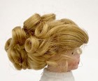 6 7    Blonde Curls Updo Doll Wig Reborn Ooak Bjd Repair Debbie