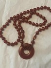 Vintage Genuine Carnelian Beaded Necklace