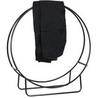 Outdoor Firewood Rack With Cover  Heavy-duty Steel  48    Diameter By Sunnydaze