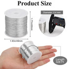 328ft 0 4mm Jewelry Wire  26 Gauge Tarnish Resistant Beading Wire For Jewelry