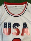 Usa  9 Jersey Basketball Red White And Blue Size Men   s Large America