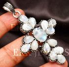 Rainbow Moonstone Pendant Gemstone 925 Sterling Silver Handmade Jewelry 2 80 