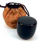 Elegant Japanese Vintage Lacquerware Natsume Tea Caddy