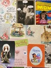 Lot 90  Vintage Greeting Cards Cutouts 1940s-1990s collage scrapbooking ephemera