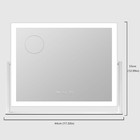 Lighted Makeup Mirror  17 3 x13  Hollywood Vanity Mirror With Led Lights  Three 