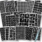 524 Pcs Henna Tattoo Stencil Kit20 Sheets Henna Temporary Tattoo Stickers For   