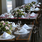 Polyester Napkins Table Linen Dinner White Cloth Hotel Wedding Party Large Size