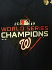 Washington Nationals Majestic Women s 2019 World Series Champions Logo V-neck